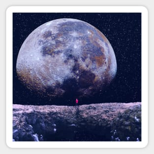 Moon Gazing Sticker